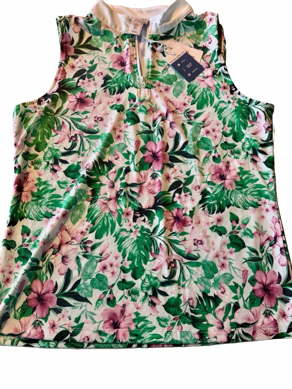 Tommy Bahama Golf Women’s Floral Tank Top - size Large, NWT